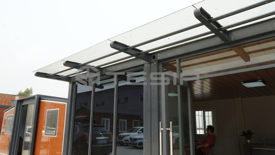Casa container prefabbricata espandibile di lusso con struttura in acciaio leggero da 20 piedi