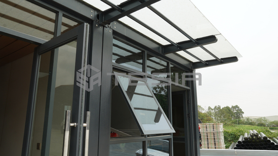 Casa container prefabbricata espandibile di lusso con struttura in acciaio leggero da 20 piedi