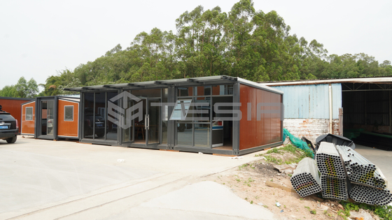 Casa container prefabbricata espandibile di lusso con struttura in acciaio leggero da 20 piedi