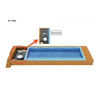 Prefabbricato in vetroresina su misura colore 20FT 40FT Piscina container con finestra UPVC