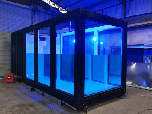 La norma degli Stati Uniti America ha personalizzato il colore e la piscina materiale del contenitore 20ft 40ft con acqua Jet Led Light di Wave