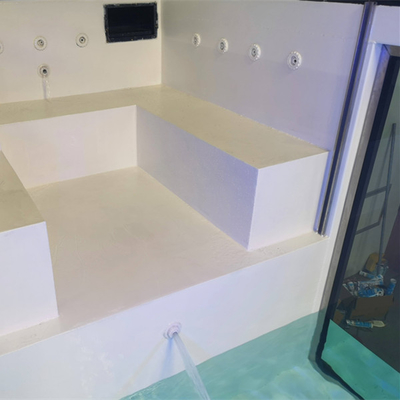 Piscina portatile moderna prefabbricata di lusso del contenitore con la parete di vetro ad alta resistenza
