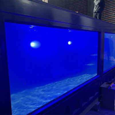 Piscina portatile moderna prefabbricata di lusso del contenitore con la parete di vetro ad alta resistenza