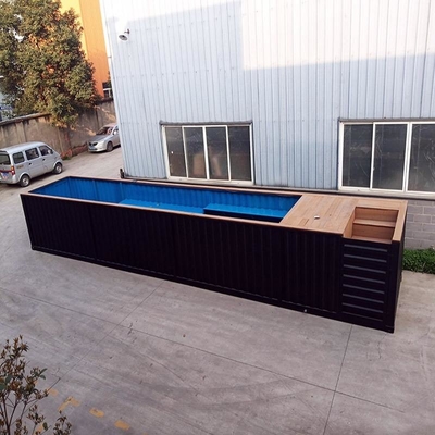 Dimensione di 40FT e piscina del contenitore di colore su misura costruzione prefabbricata da materiale d'acciaio con il sistema elettrico e Plumping