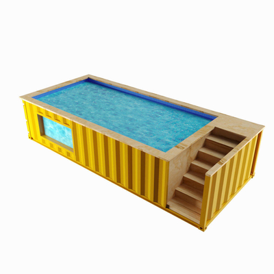 La norma degli Stati Uniti America ha personalizzato il colore e la piscina materiale del contenitore 20ft 40ft con acqua Jet Led Light di Wave
