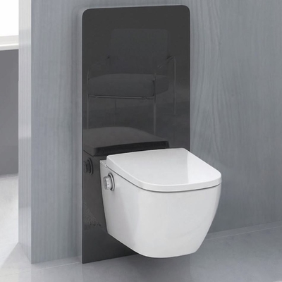 Facile installazione Sanitari Chiudi Sgabello Ciotola rotonda Colore bianco Riscaldamento WC