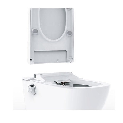 Facile installazione Sanitari Chiudi Sgabello Ciotola rotonda Colore bianco Riscaldamento WC
