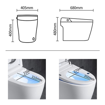 Sanitari di vendita calda Sedile intelligente Riscaldamento WC intelligente automatico in ceramica
