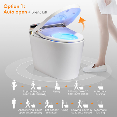 Sciacquone astuta intelligente del bagno del sensore del bidet a livello automatico elettrico di lusso del Wc