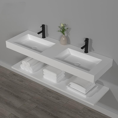 Lavandino del lavabo del nuovo di progettazione del lavandino doppio di colore bagno sanitario bianco italiano degli articoli