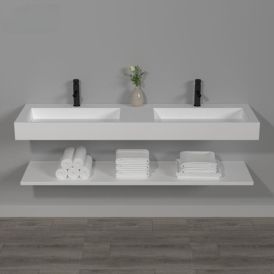 Lavandino del lavabo del nuovo di progettazione del lavandino doppio di colore bagno sanitario bianco italiano degli articoli