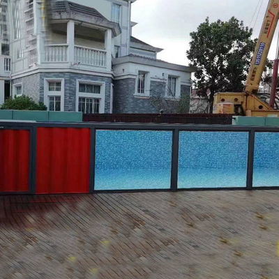Cornice di struttura in acciaio esterna 20FT 40FT piscina prefabbricata contenitore