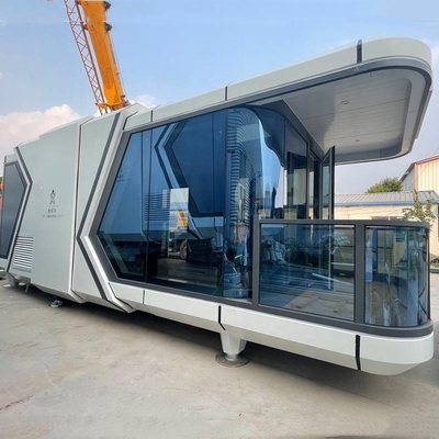 Vendita a caldo Cabina arredata Case villa Casa 40ft Container House White Capusal Office Pod
