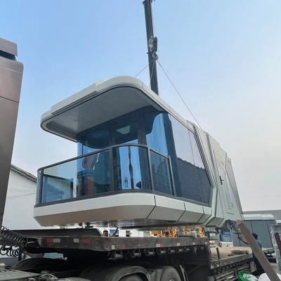Vendita a caldo Cabina arredata Case villa Casa 40ft Container House White Capusal Office Pod