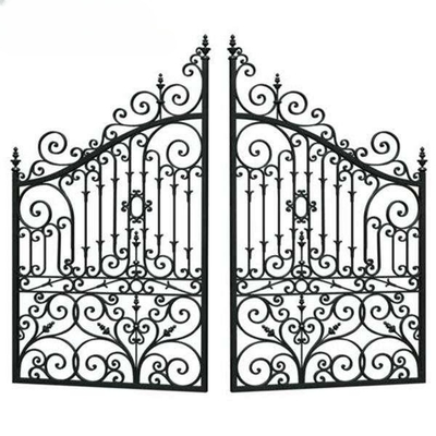 Luxury antico tubo di ferro battuto disegni porta principale per il giardino di casa o all' aperto