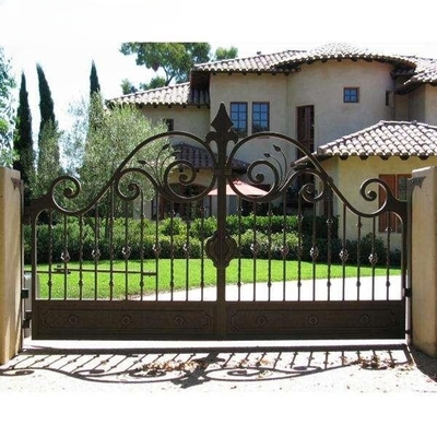 Luxury antico tubo di ferro battuto disegni porta principale per il giardino di casa o all' aperto