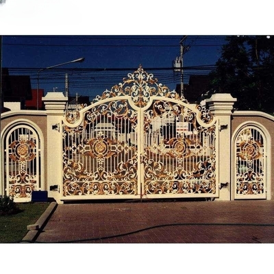 Luxury antico tubo di ferro battuto disegni porta principale per il giardino di casa o all' aperto