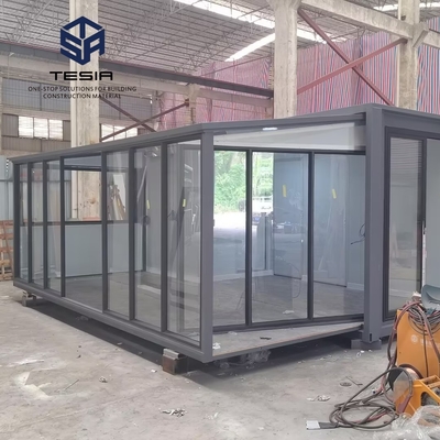 20FT Casa di contenitori prefabbricata espandibile Casa di contenitori pieghevole