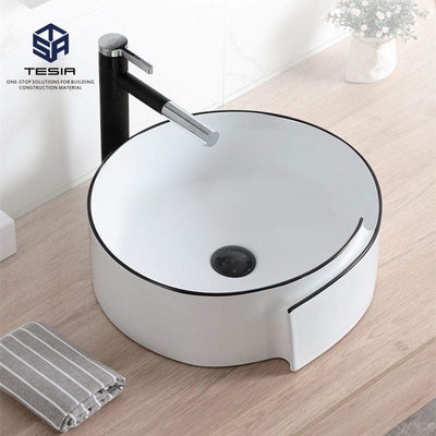 Bagno moderno Ceramica Oro Nero Vasca da lavaggio Servizio sanitario