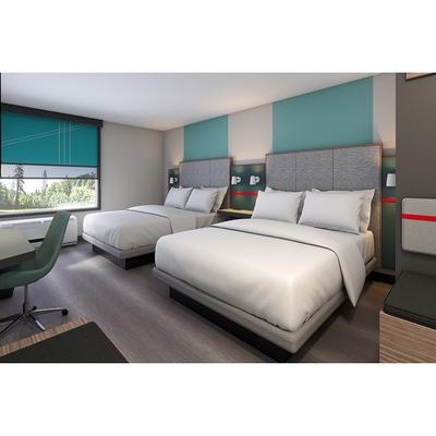 La mobilia di lusso della camera da letto di ospite mette re Size Bed Sets dell'hotel