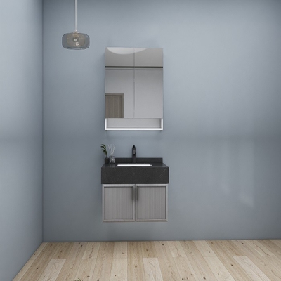 Il LED ha illuminato la vanità su misura del pannello truciolare dei Governi di bagno 16mm