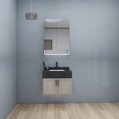 Il LED ha illuminato la vanità su misura del pannello truciolare dei Governi di bagno 16mm