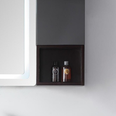 Vanità a 40 pollici del bagno di Grey Customized Bathroom Cabinets LED dello specchio caldo della luce