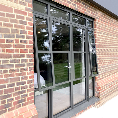 Tenda di alluminio lustrata doppio Windows di minimalismo per il seminterrato