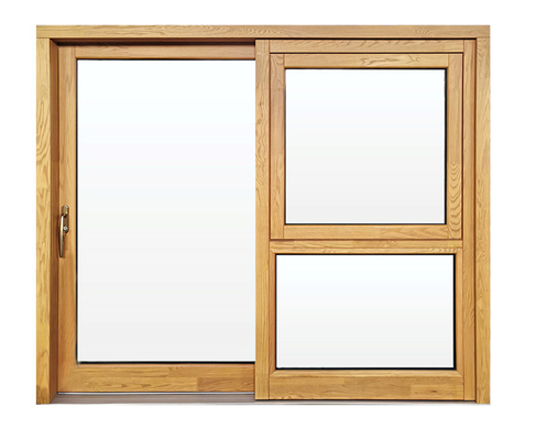 Vetro orizzontale Windows di alluminio scorrevole del CE doppio e porte con la griglia
