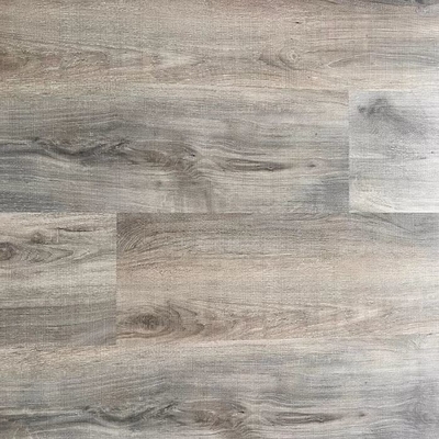 Pavimentazione di legno impermeabile della plancia del vinile di clic del grano 4mm 5mm 6mm del pavimento grigio del PVC SPC del fumo