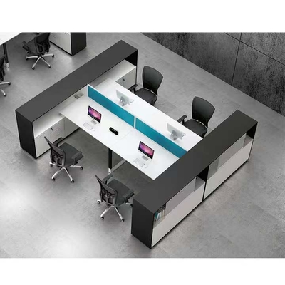 Le stazioni di lavoro modulari moderne dell'ufficio divide il pannello della segretezza dello scrittorio di 2 4 6 Seater