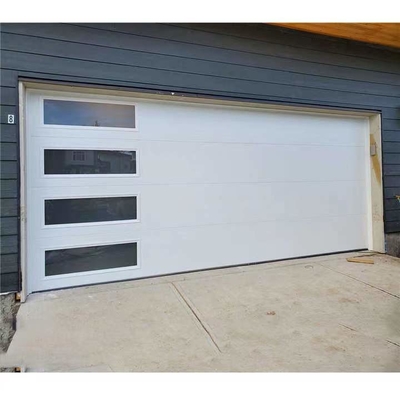 Porta Frameless del garage del ferro battuto del PVC dell'appartamento con lo specchio