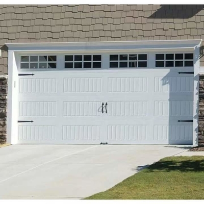 Porta Frameless del garage del ferro battuto del PVC dell'appartamento con lo specchio