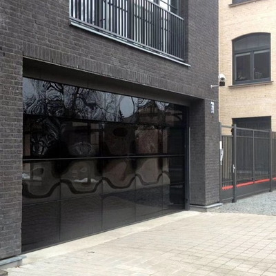 12 16 porte di vetro a piena vista di alluminio del garage da 18 piedi Frameless