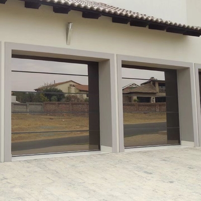 12 16 porte di vetro a piena vista di alluminio del garage da 18 piedi Frameless