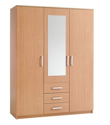 Otturatore del pannello truciolare 3 che fa scorrere guardaroba costruito in gabinetto per la piccola camera da letto