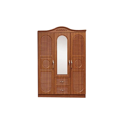 Gabinetto 2 3 del bordo del MDF di colore di struttura del PVC multi un armadietto di 4 porte con lo specchio