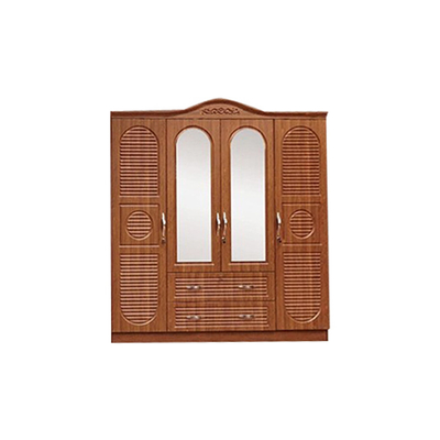 Gabinetto 2 3 del bordo del MDF di colore di struttura del PVC multi un armadietto di 4 porte con lo specchio