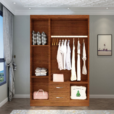 Gabinetto 2 3 del bordo del MDF di colore di struttura del PVC multi un armadietto di 4 porte con lo specchio