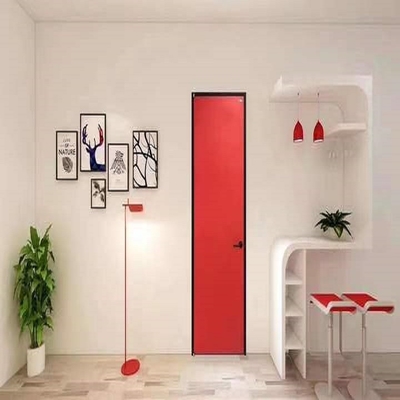 Porta di legno della melammina moderna semplice interna del MDF per il bagno