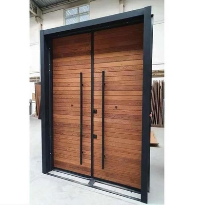 Porte composite esterne della porta di legno del MDF del polimero dell'ufficio della Camera doppie