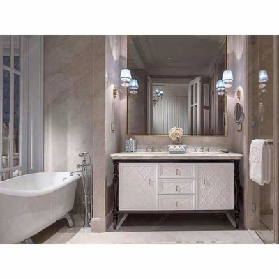 Insieme di camera da letto scolpito stile europeo di qualità superiore della villa della mobilia dell'hotel del FSC