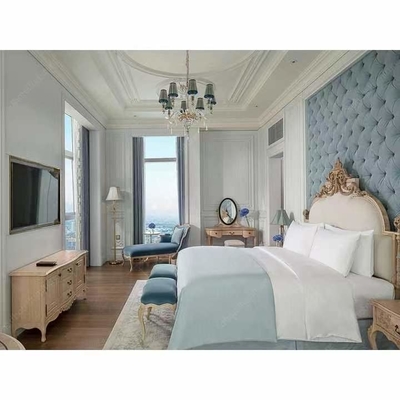 Insieme di camera da letto scolpito stile europeo di qualità superiore della villa della mobilia dell'hotel del FSC