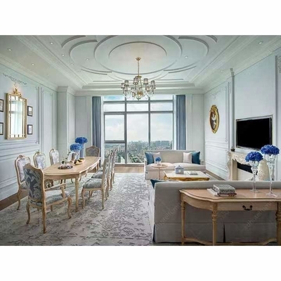 Insieme di camera da letto scolpito stile europeo di qualità superiore della villa della mobilia dell'hotel del FSC