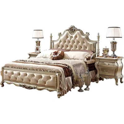 insieme di camera da letto classico antico dell'hotel di 180x200CM del letto di qualità superiore del salone