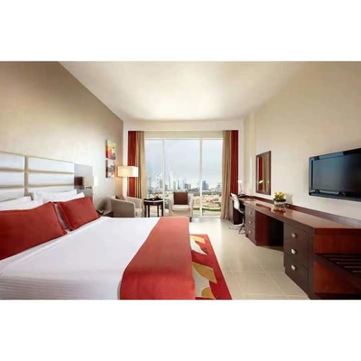 Impiallacciatura di qualità superiore della mobilia dell'hotel del MDF del compensato che finisce l'insieme di camera da letto di 4 pezzi