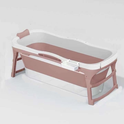 vasca da bagno piegante di plastica della vasca di plastica di 1.18M Blue Pink Freestanding per gli adulti