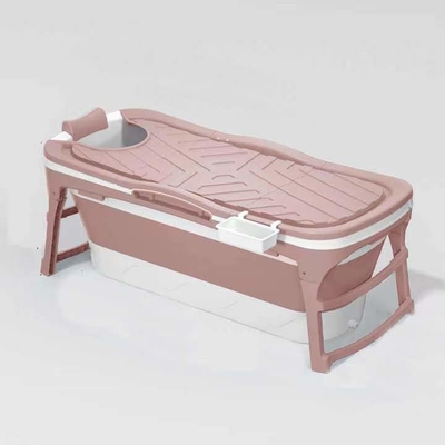 vasca da bagno piegante di plastica della vasca di plastica di 1.18M Blue Pink Freestanding per gli adulti
