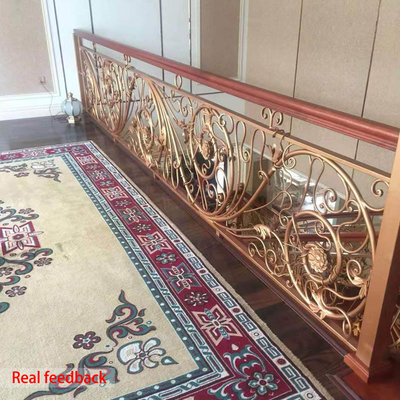 Anti aste della ringhiera della scala del ferro battuto della ruggine di Ringhiera Delle Scale Interior Stair Railings