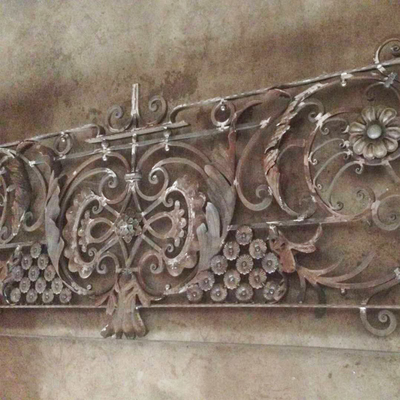 Anti aste della ringhiera della scala del ferro battuto della ruggine di Ringhiera Delle Scale Interior Stair Railings